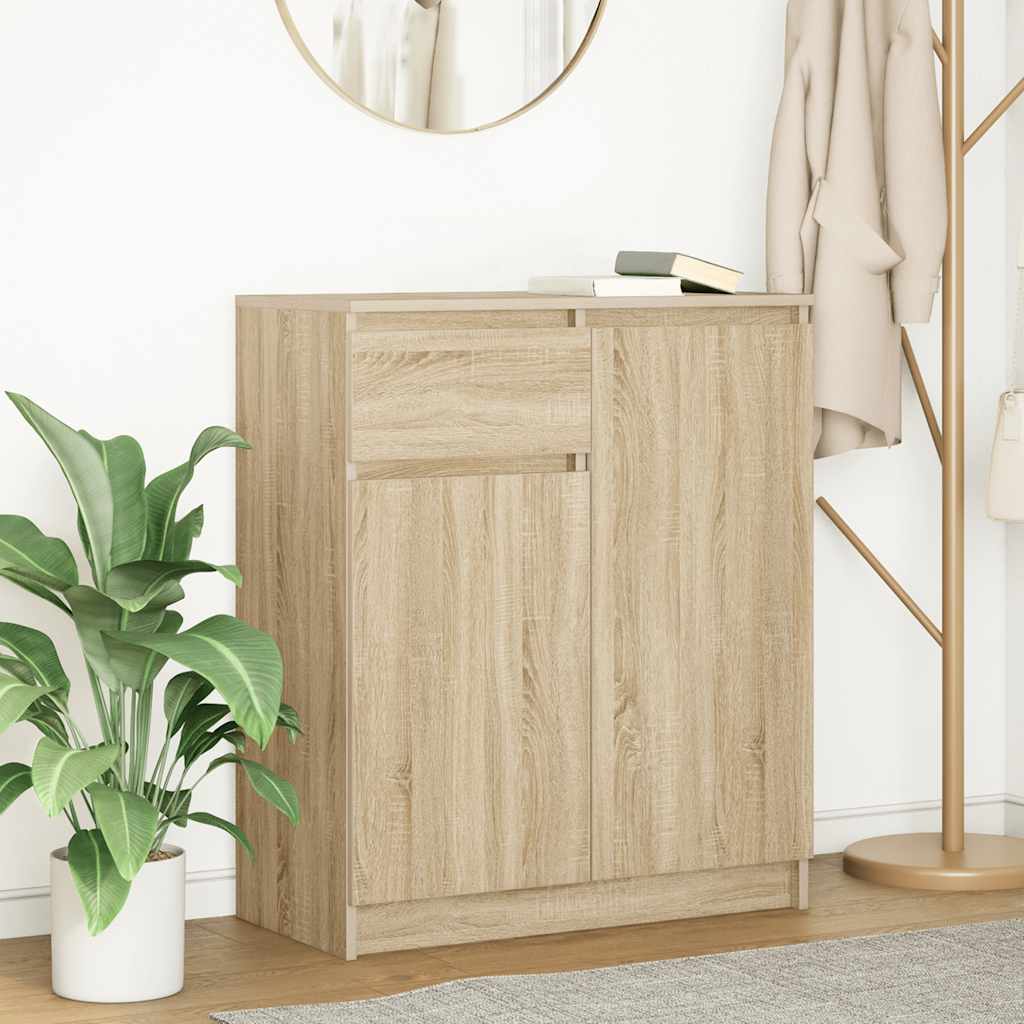 Sideboard mit Schublade Sonoma-Eiche 71x35x84 cm Holzwerkstoff