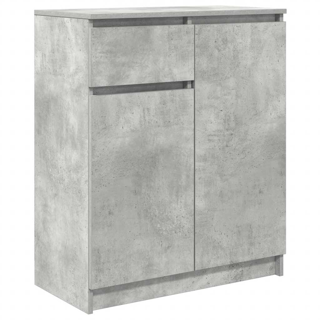 Sideboard mit Schublade Betongrau 71x35x84 cm Holzwerkstoff
