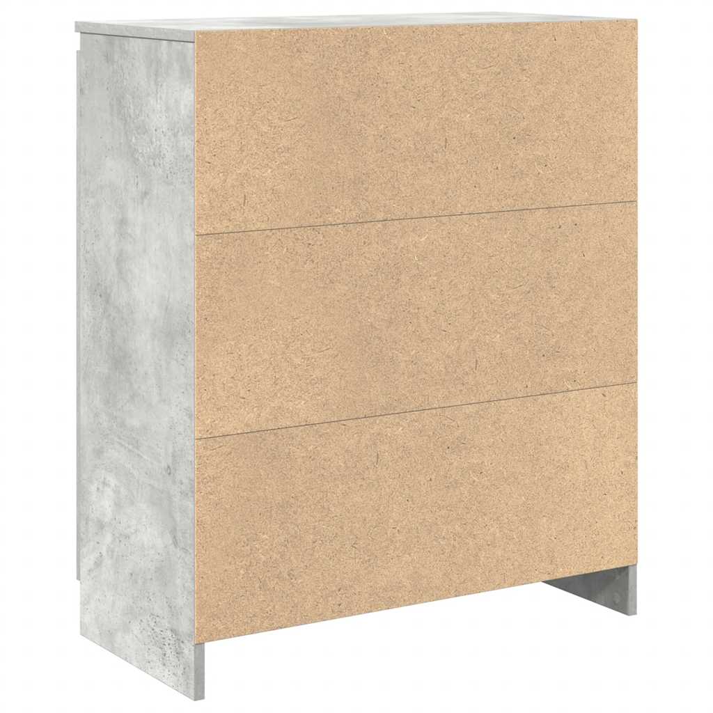 Sideboard mit Schublade Betongrau 71x35x84 cm Holzwerkstoff