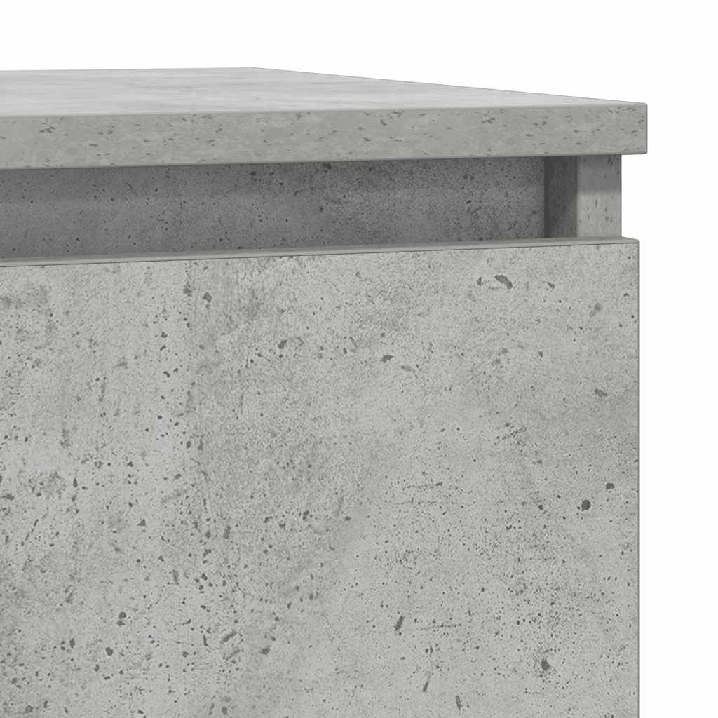 Sideboard mit Schublade Betongrau 71x35x84 cm Holzwerkstoff