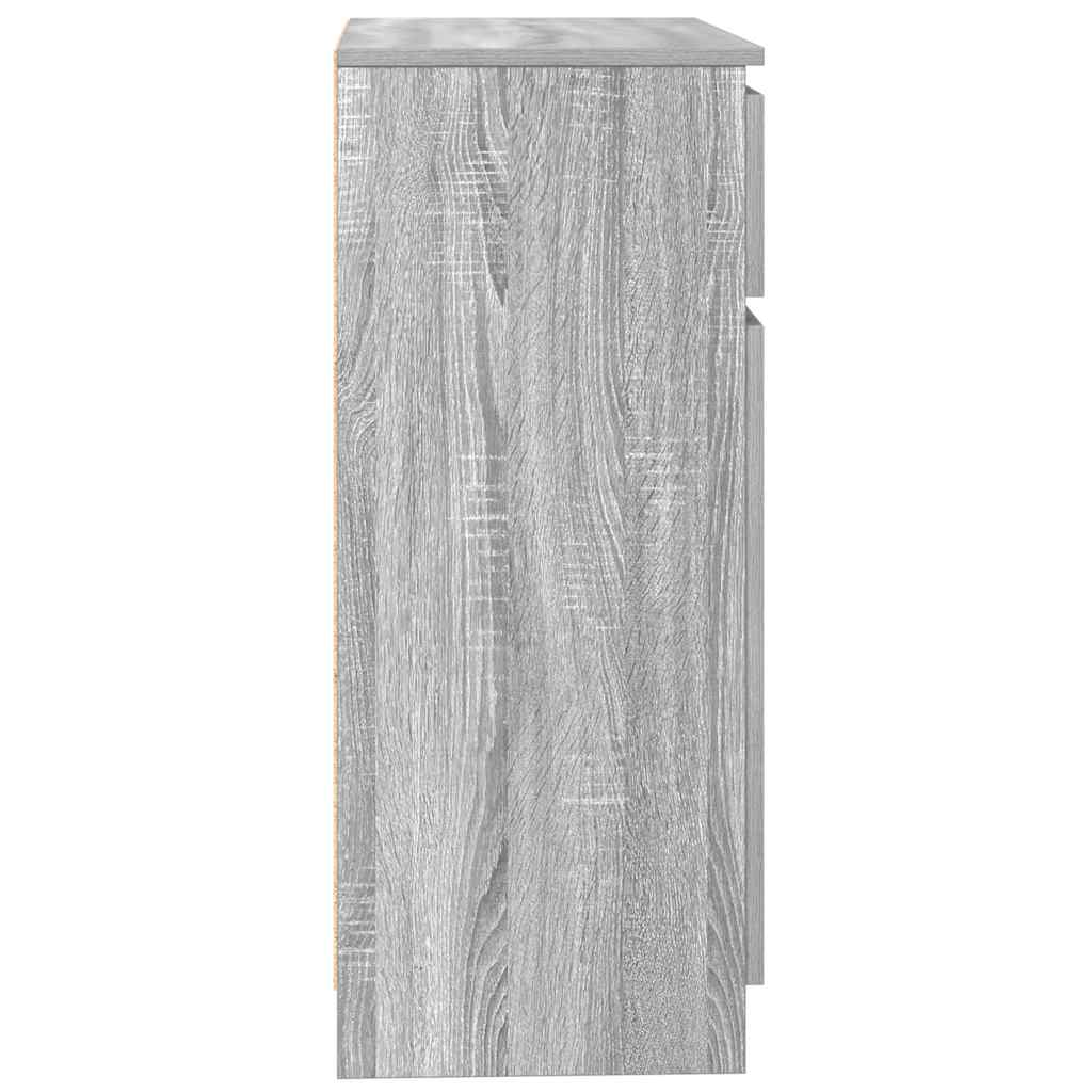 Sideboard mit Schublade Grau Sonoma 71x35x84 cm Holzwerkstoff