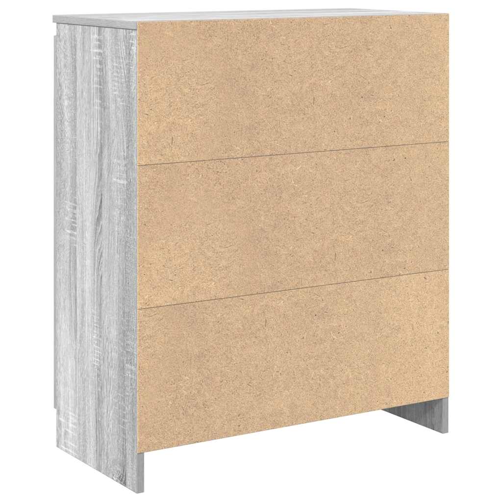 Sideboard mit Schublade Grau Sonoma 71x35x84 cm Holzwerkstoff