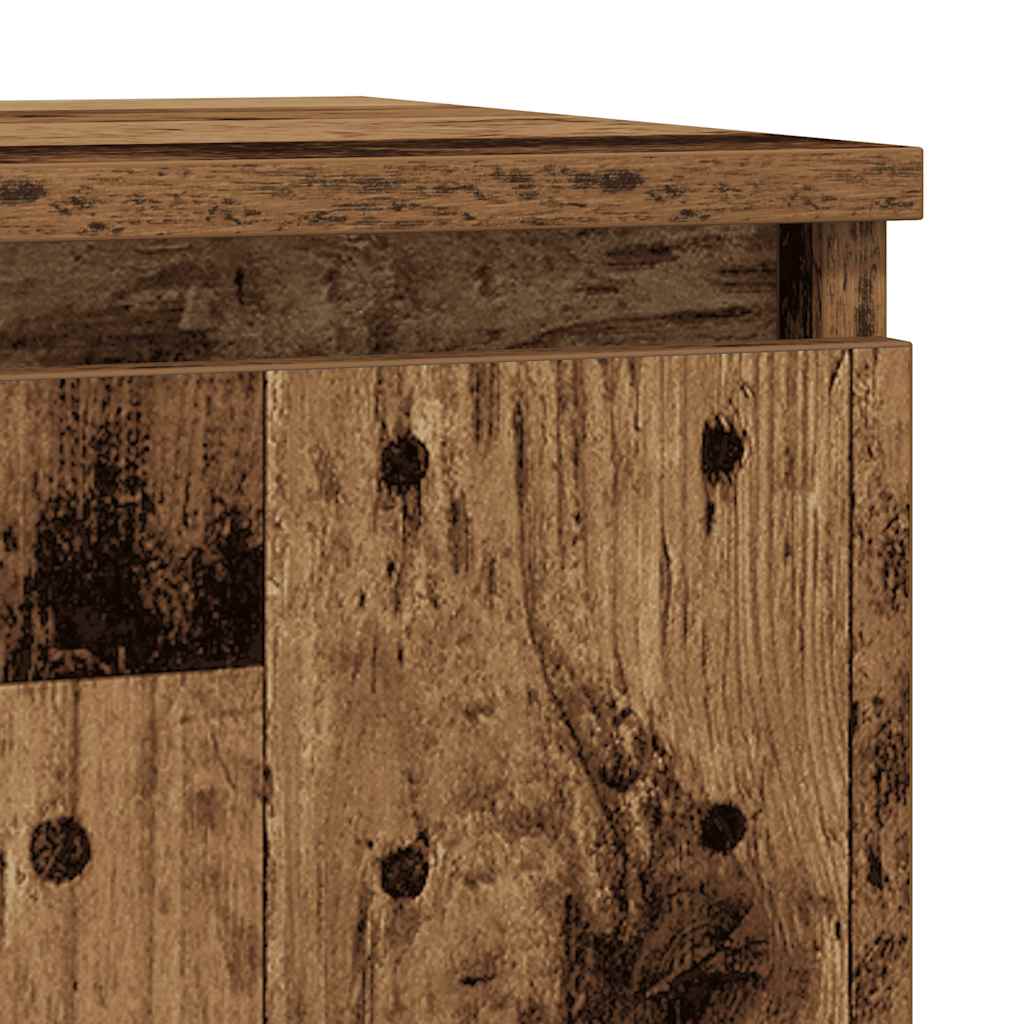 Sideboard mit Schublade Altholz-Optik 71x35x84 cm Holzwerkstoff