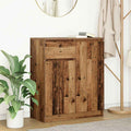 Sideboard mit Schublade Altholz-Optik 71x35x84 cm Holzwerkstoff