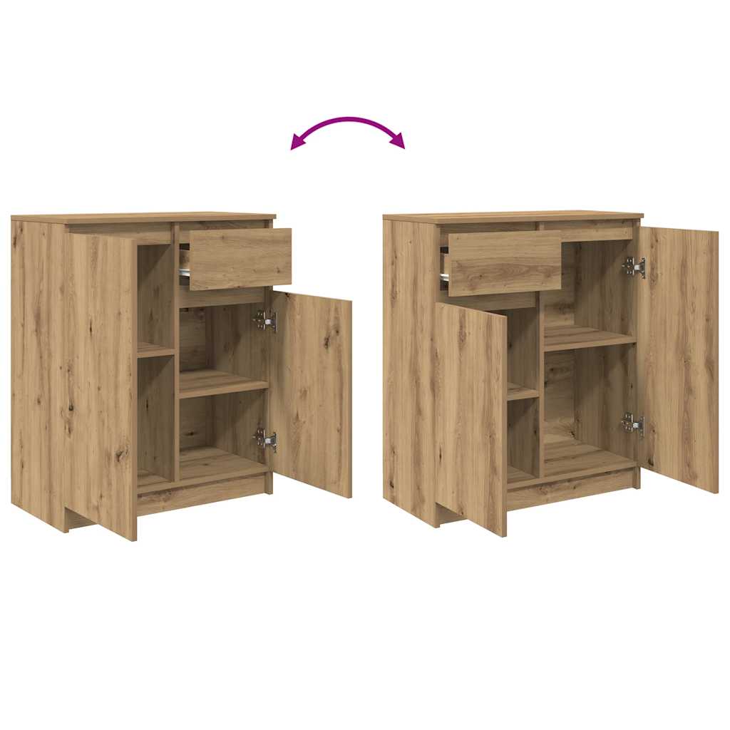 Sideboard mit Schublade Artisan-Eiche 71x35x84 cm Holzwerkstoff