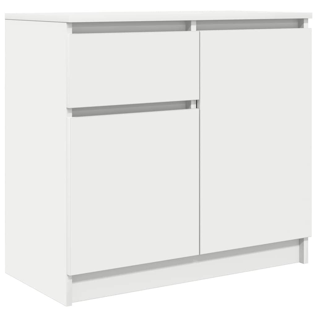 Sideboard mit Schublade Weiß 71x35x65 cm Holzwerkstoff