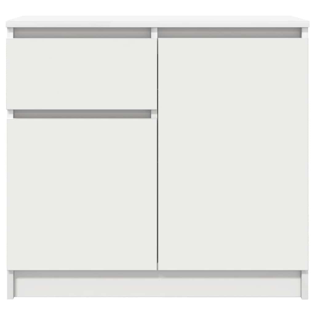 Sideboard mit Schublade Weiß 71x35x65 cm Holzwerkstoff