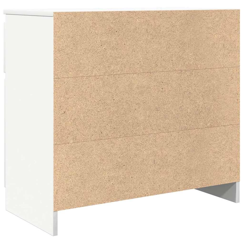 Sideboard mit Schublade Weiß 71x35x65 cm Holzwerkstoff