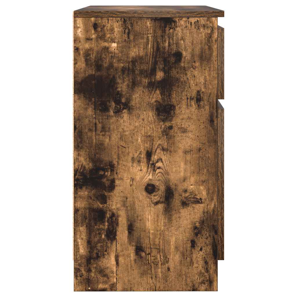 Sideboard mit Schublade Räuchereiche 71x35x65 cm Holzwerkstoff