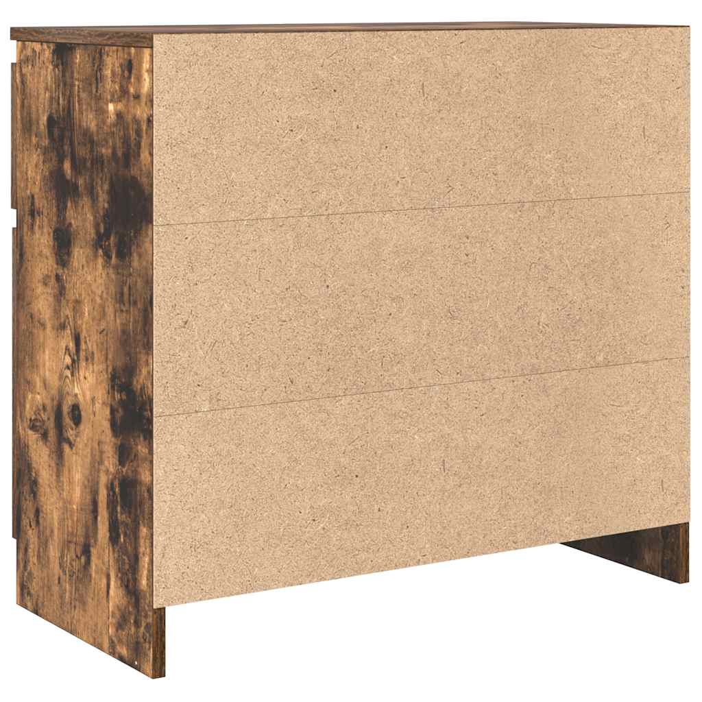 Sideboard mit Schublade Räuchereiche 71x35x65 cm Holzwerkstoff
