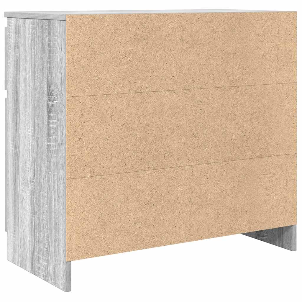 Sideboard mit Schublade Grau Sonoma 71x35x65 cm Holzwerkstoff