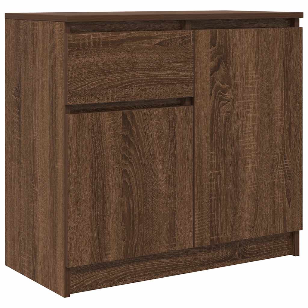Sideboard mit Schublade Braun Eichen-Optik 71x35x65 cm