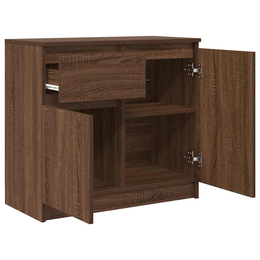 Sideboard mit Schublade Braun Eichen-Optik 71x35x65 cm