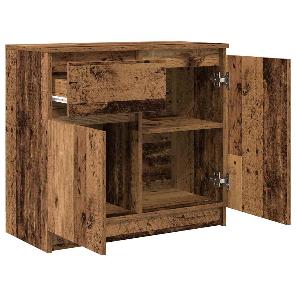 Sideboard mit Schublade Altholz-Optik 71x35x65 cm Holzwerkstoff
