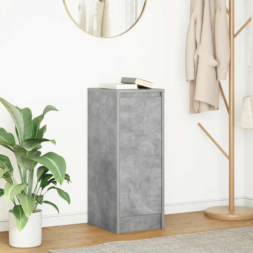 Sideboard Betongrau 29,5x34x76 cm Holzwerkstoff