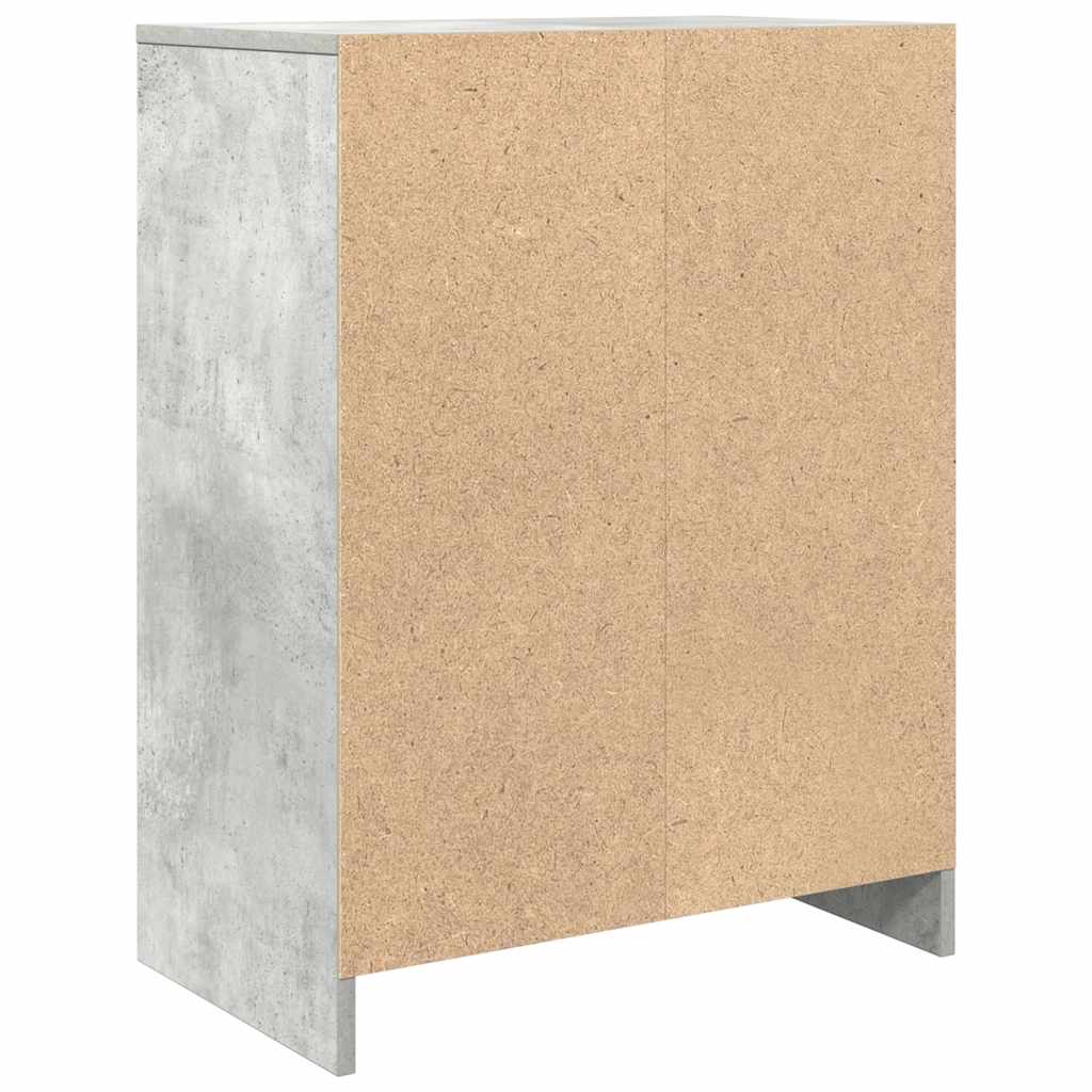 Sideboard Betongrau 57x34x76 cm Holzwerkstoff