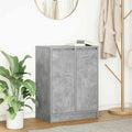 Sideboard Betongrau 57x34x76 cm Holzwerkstoff