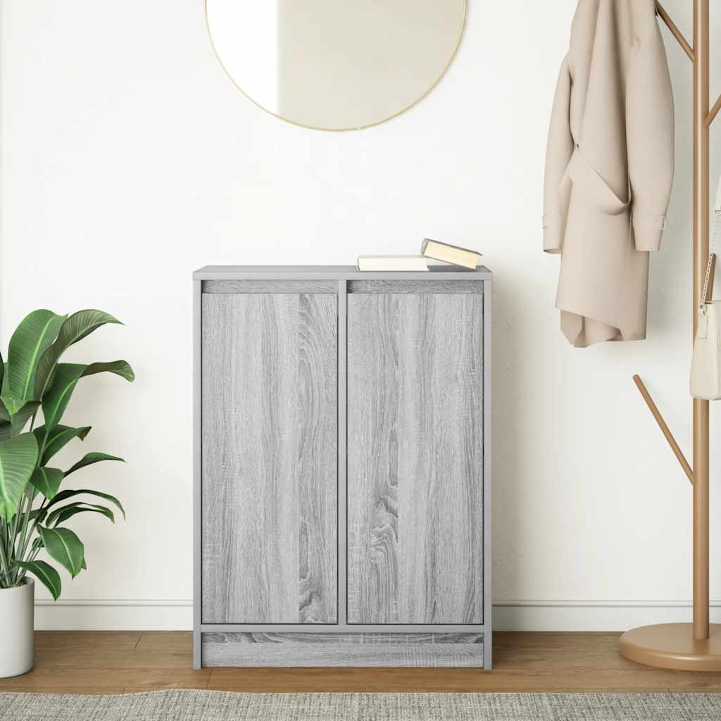 Sideboard Grau Sonoma 57x34x76 cm Holzwerkstoff