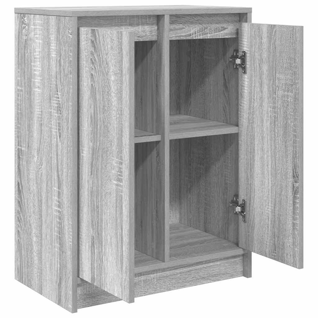 Sideboard Grau Sonoma 57x34x76 cm Holzwerkstoff