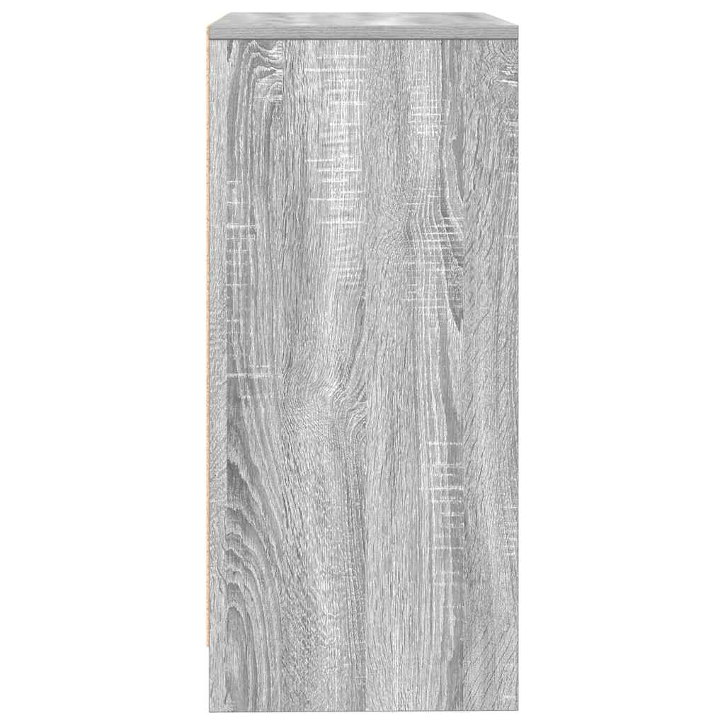 Sideboard Grau Sonoma 57x34x76 cm Holzwerkstoff