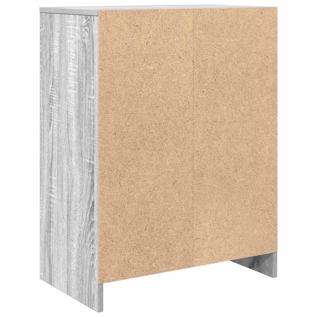 Sideboard Grau Sonoma 57x34x76 cm Holzwerkstoff