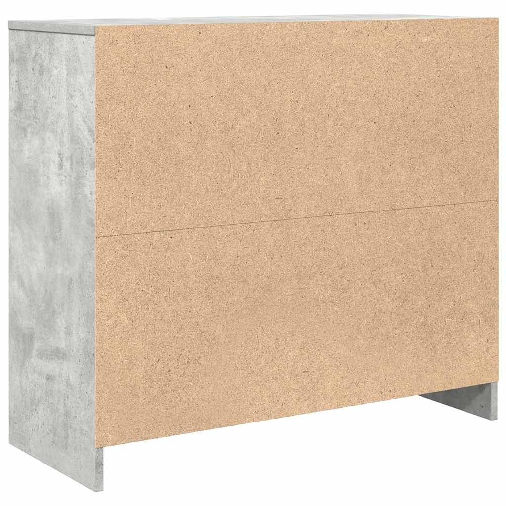 Sideboard Betongrau 85x34x76 cm Holzwerkstoff