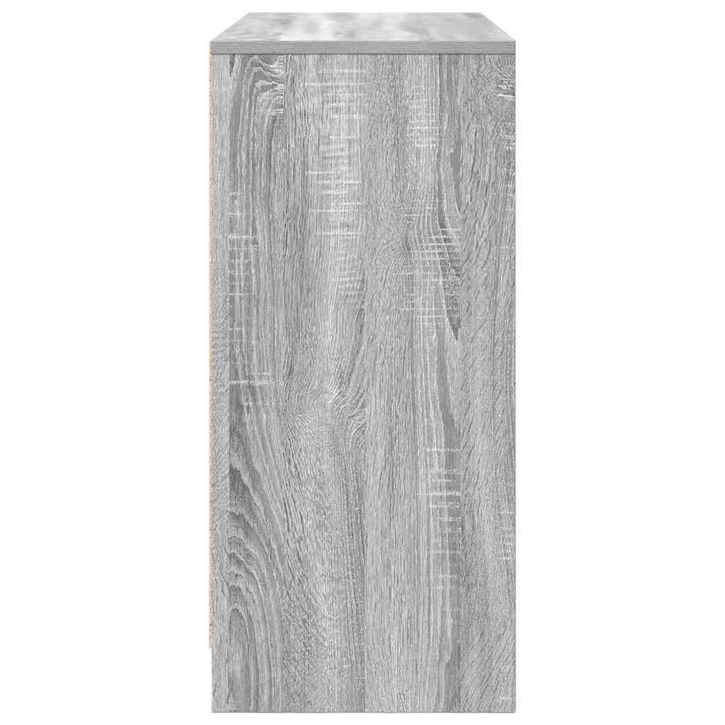 Sideboard Grau Sonoma 85x34x76 cm Holzwerkstoff