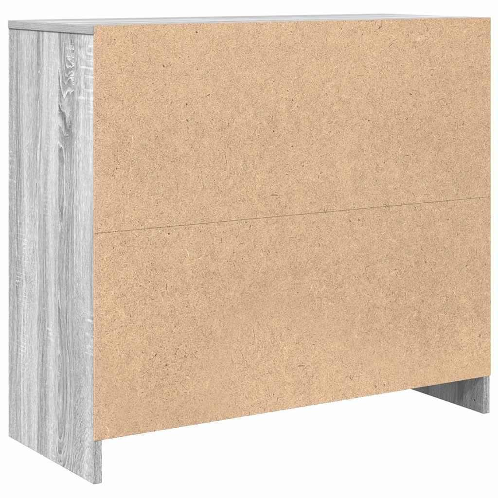 Sideboard Grau Sonoma 85x34x76 cm Holzwerkstoff