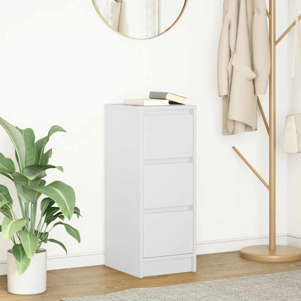 Sideboard Weiß 29,5x34x76 cm Holzwerkstoff