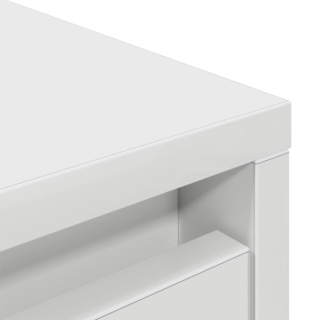 Schrank mit Schublade Weiß 55,5x34x119,5 cm Holzwerkstoff