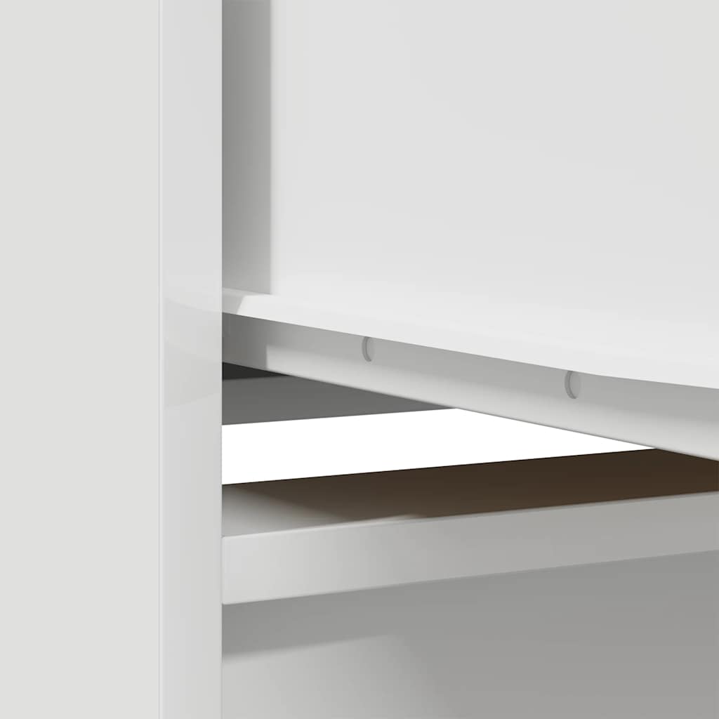 Schrank mit Schublade Weiß 55,5x34x119,5 cm Holzwerkstoff