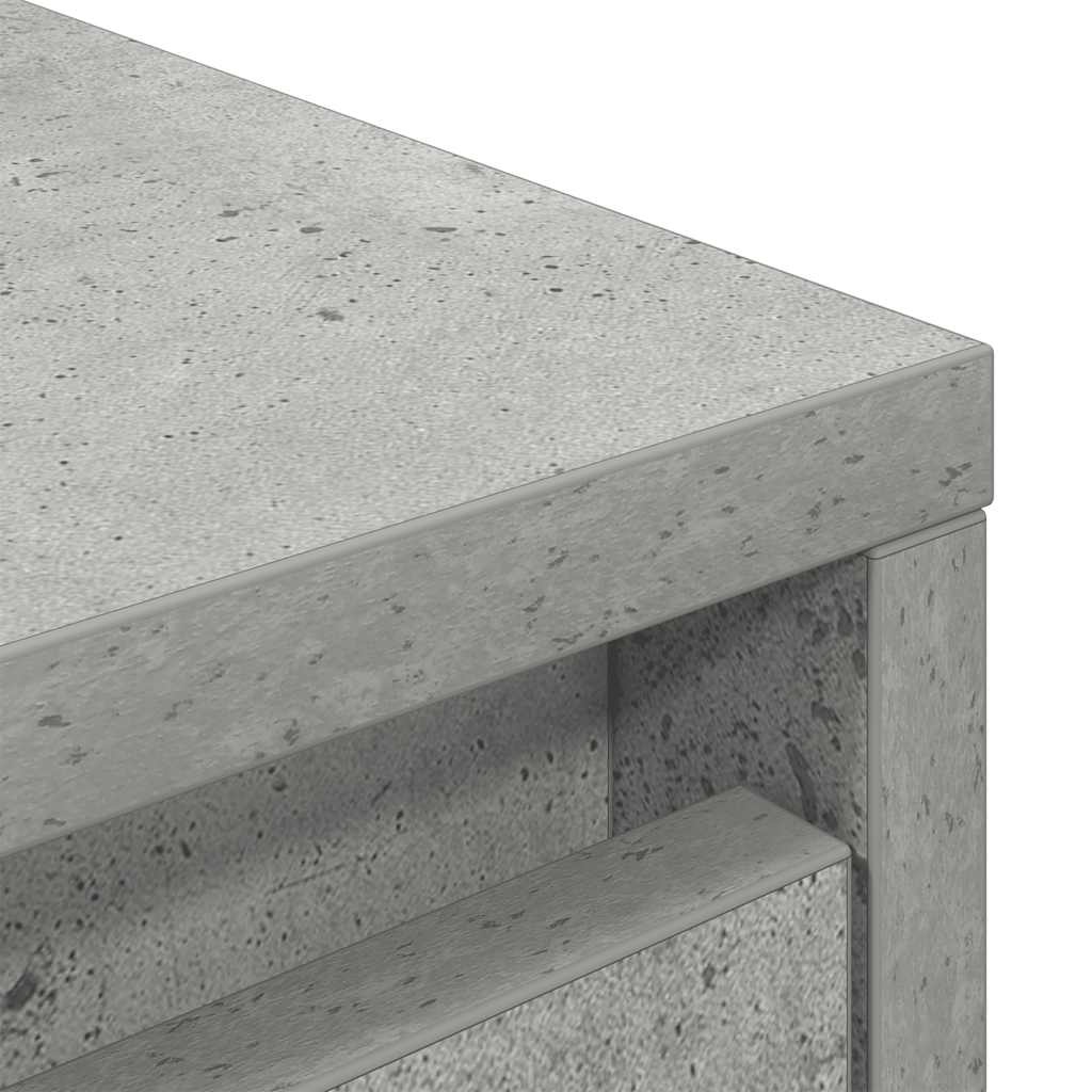 Schrank mit Schublade Betongrau 55,5x34x119,5 cm Holzwerkstoff