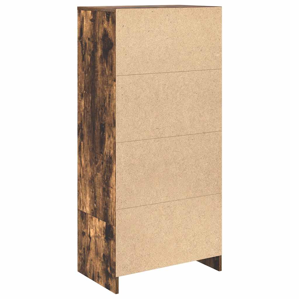 Schrank mit Schublade Räuchereiche 55,5x34x119,5 cm