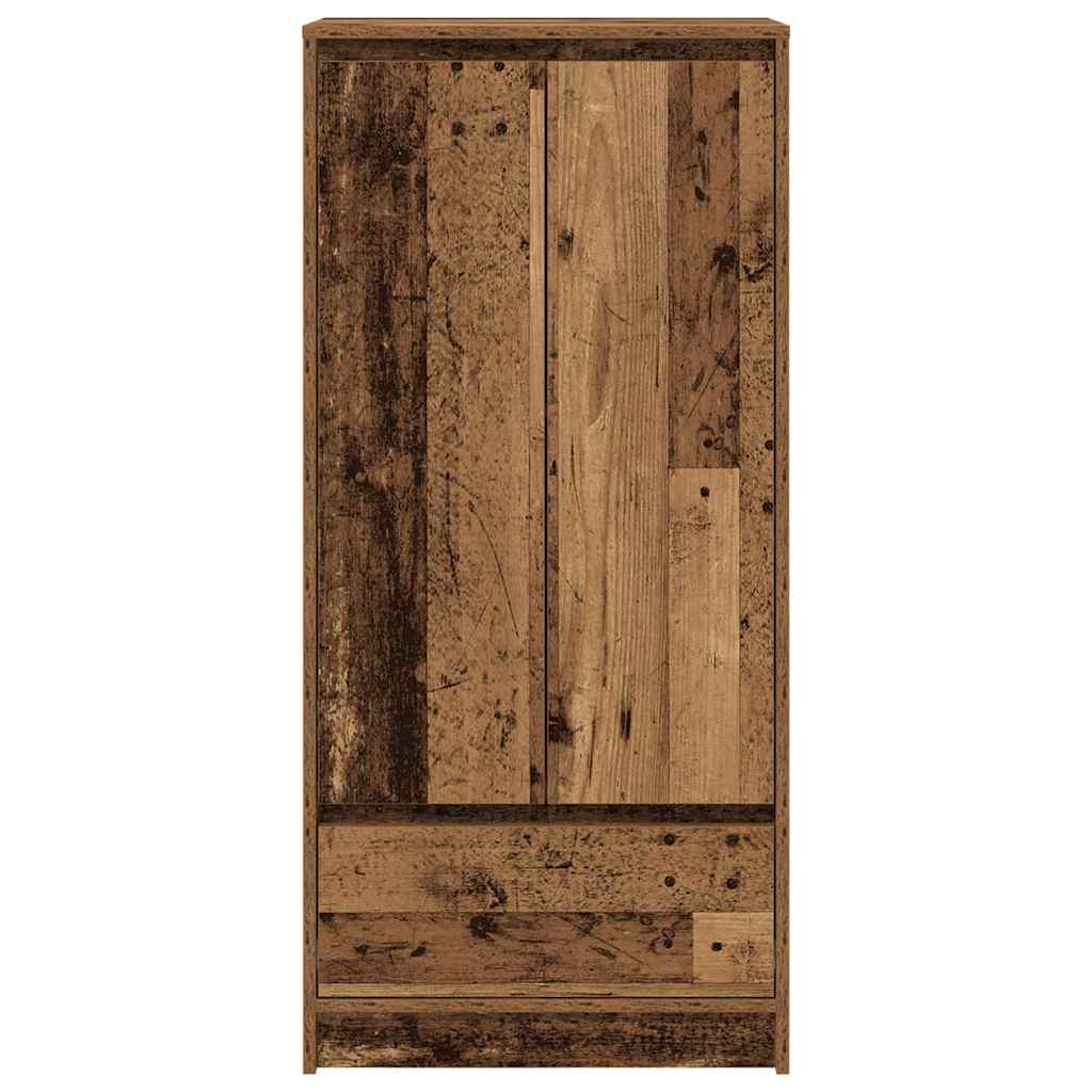 Schrank mit Schublade Altholz-Optik 55,5x34x119,5 cm