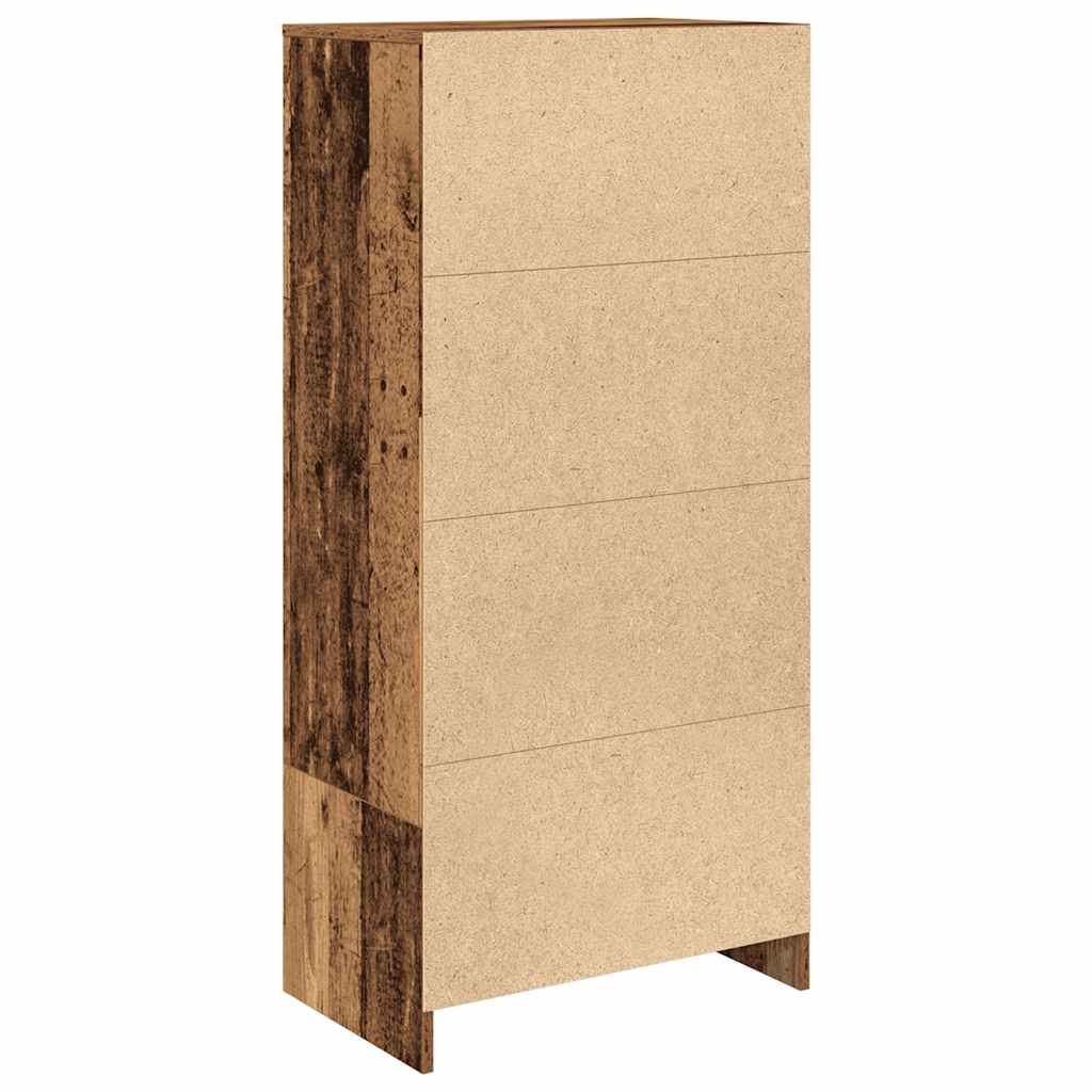 Schrank mit Schublade Altholz-Optik 55,5x34x119,5 cm