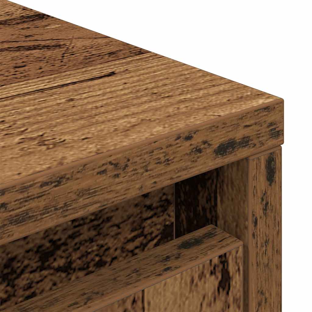 Schrank mit Schublade Altholz-Optik 55,5x34x119,5 cm