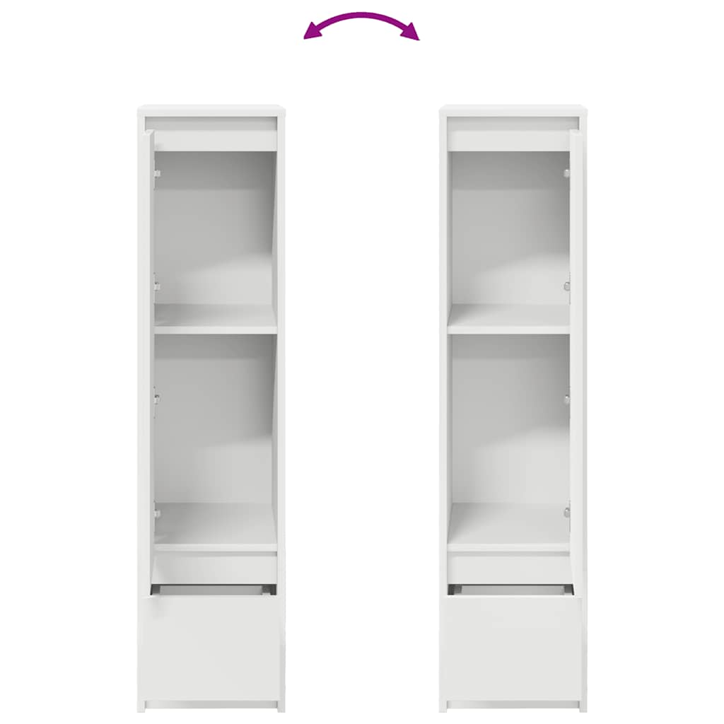 Highboard Weiß 29,5x34x119,5 cm Holzwerkstoff