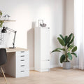 Highboard Weiß 29,5x34x119,5 cm Holzwerkstoff