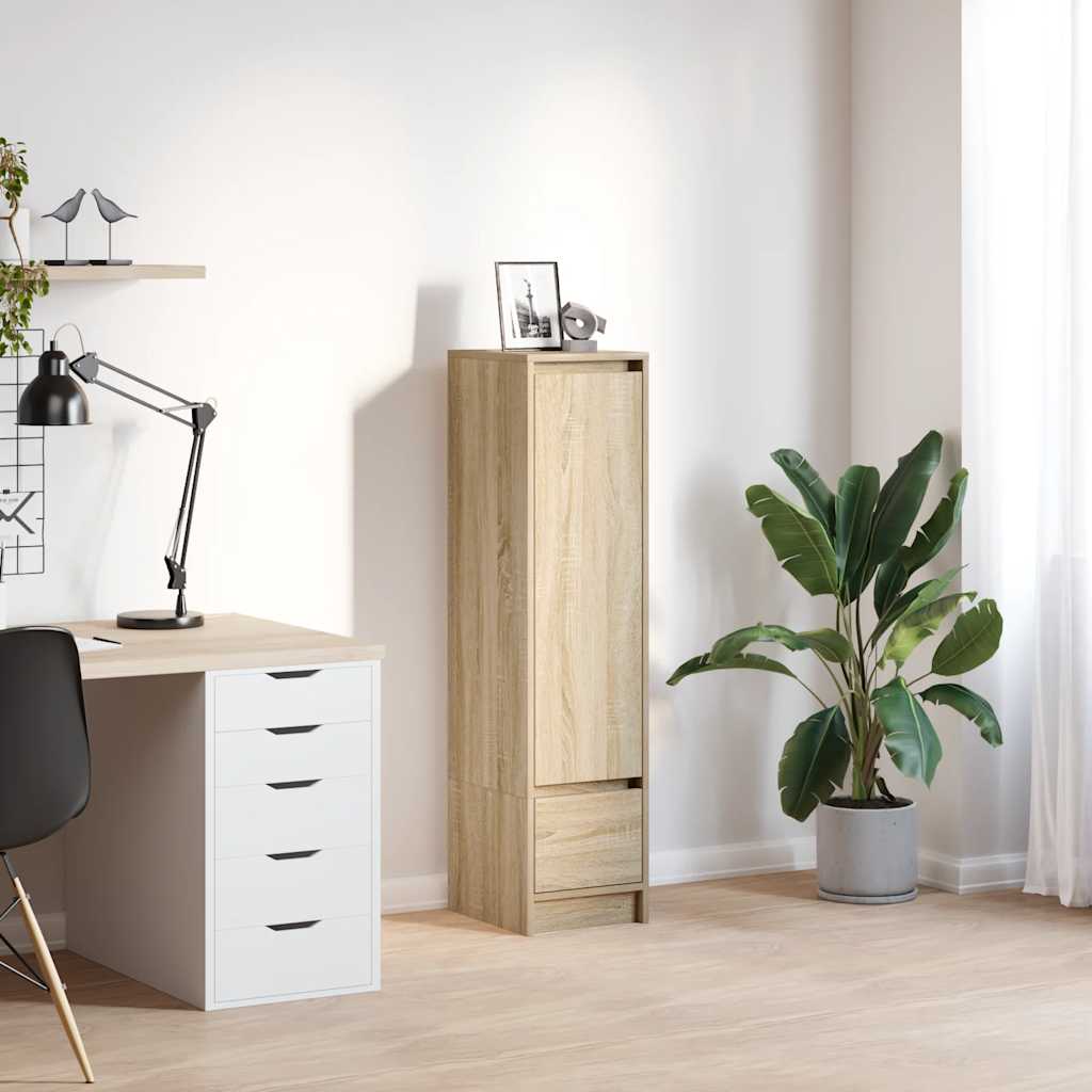 Highboard Sonoma-Eiche 29,5x34x119,5 cm Holzwerkstoff