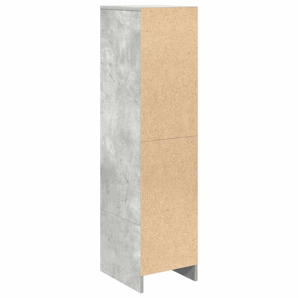 Highboard Betongrau 29,5x34x119,5 cm Holzwerkstoff