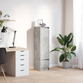 Highboard Betongrau 29,5x34x119,5 cm Holzwerkstoff
