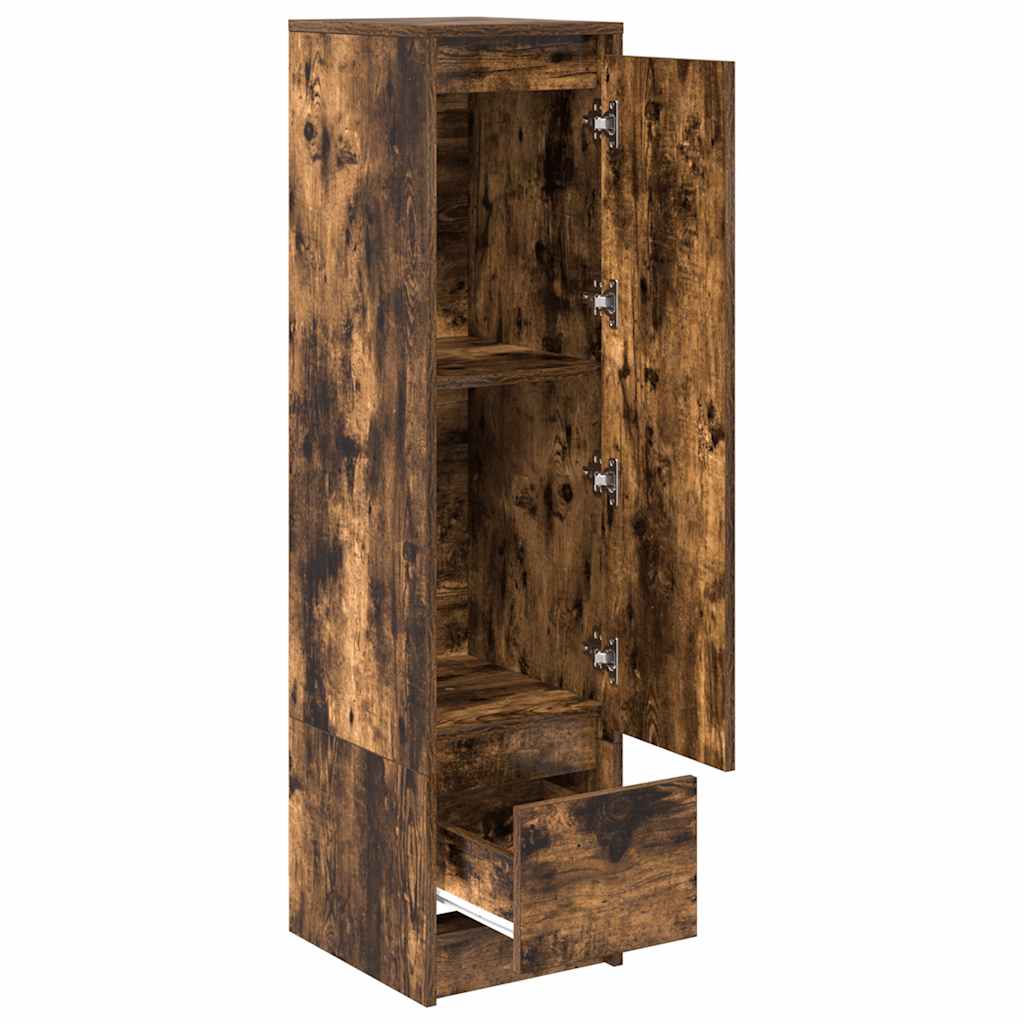 Highboard Räuchereiche 29,5x34x119,5 cm Holzwerkstoff