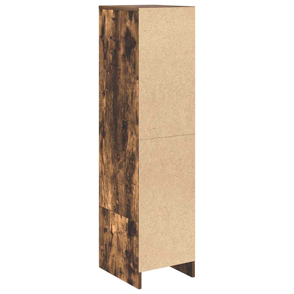 Highboard Räuchereiche 29,5x34x119,5 cm Holzwerkstoff