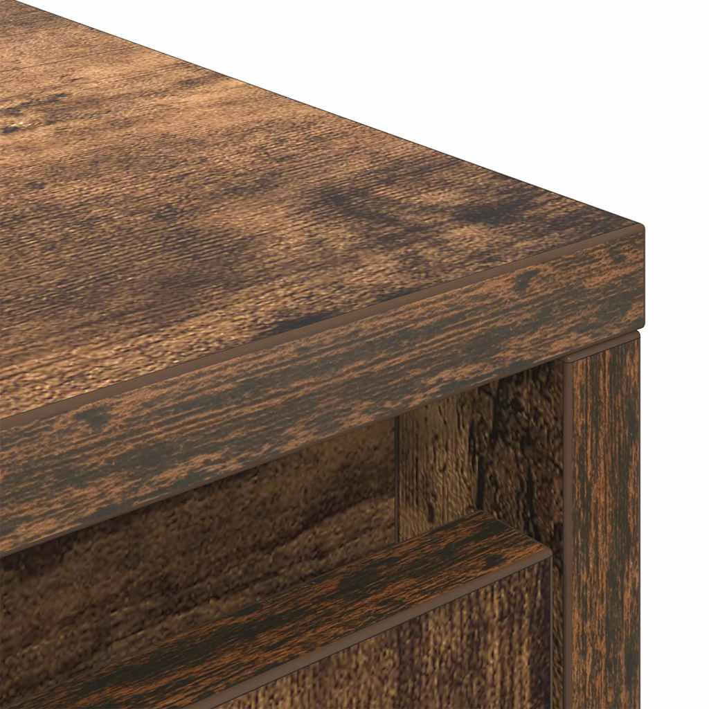 Highboard Räuchereiche 29,5x34x119,5 cm Holzwerkstoff