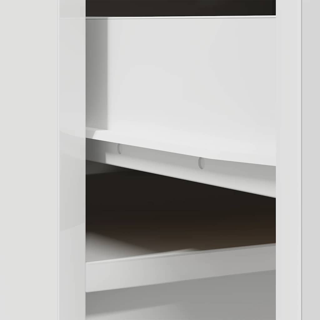 Highboard Weiß 37,5x35x180 cm Holzwerkstoff