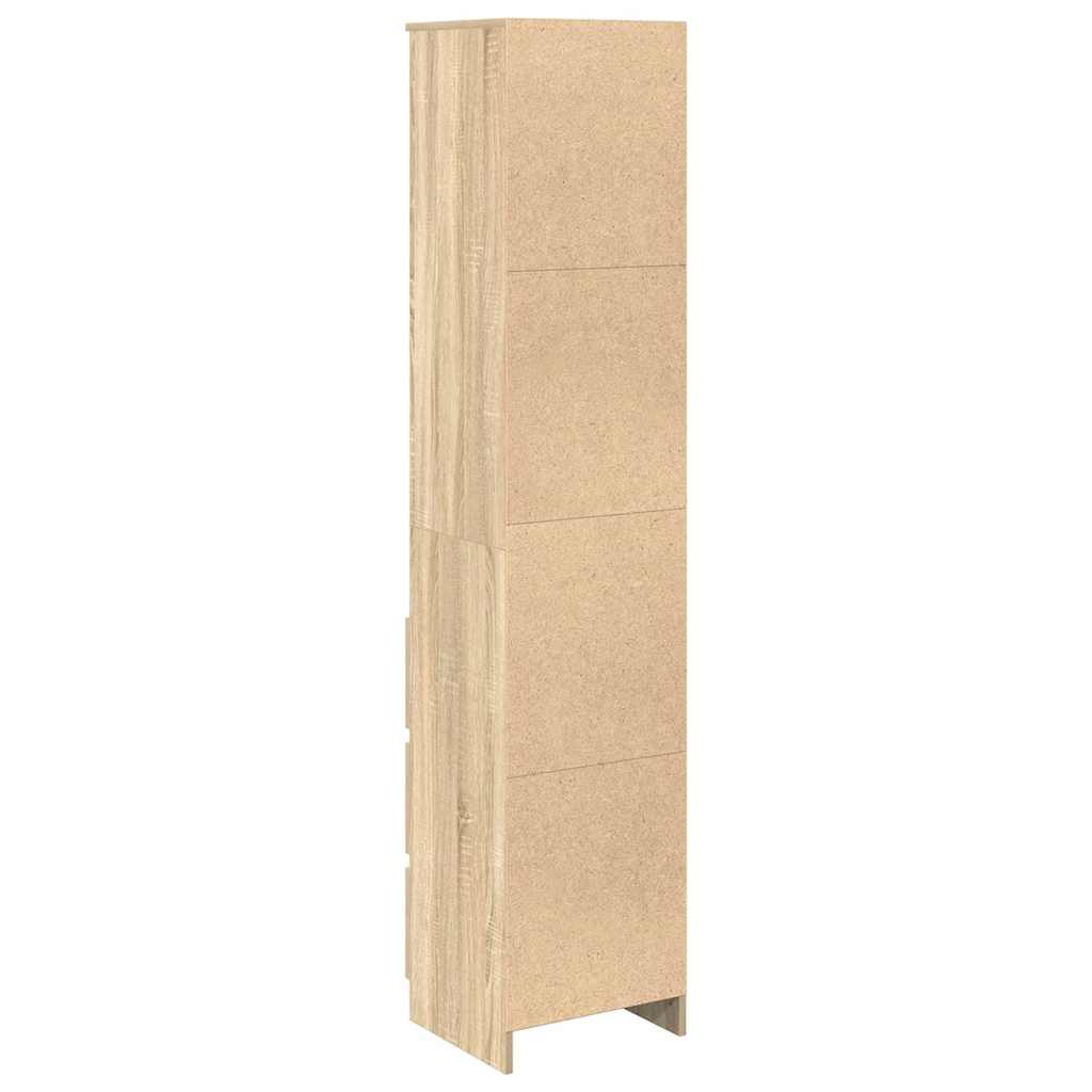 Highboard Sonoma-Eiche 37,5x35x180 cm Holzwerkstoff