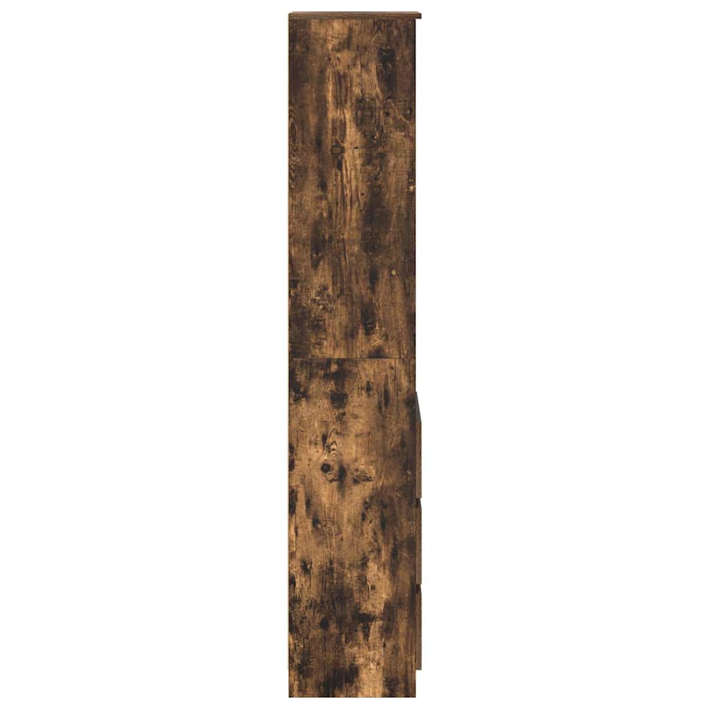Highboard Räuchereiche 37,5x35x180 cm Holzwerkstoff