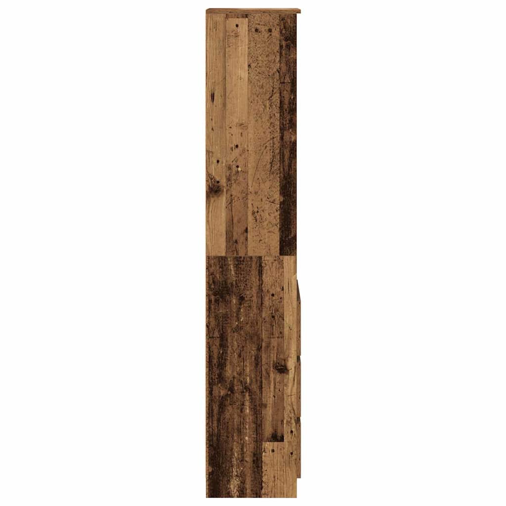 Highboard Altholz-Optik 37,5x35x180 cm Holzwerkstoff