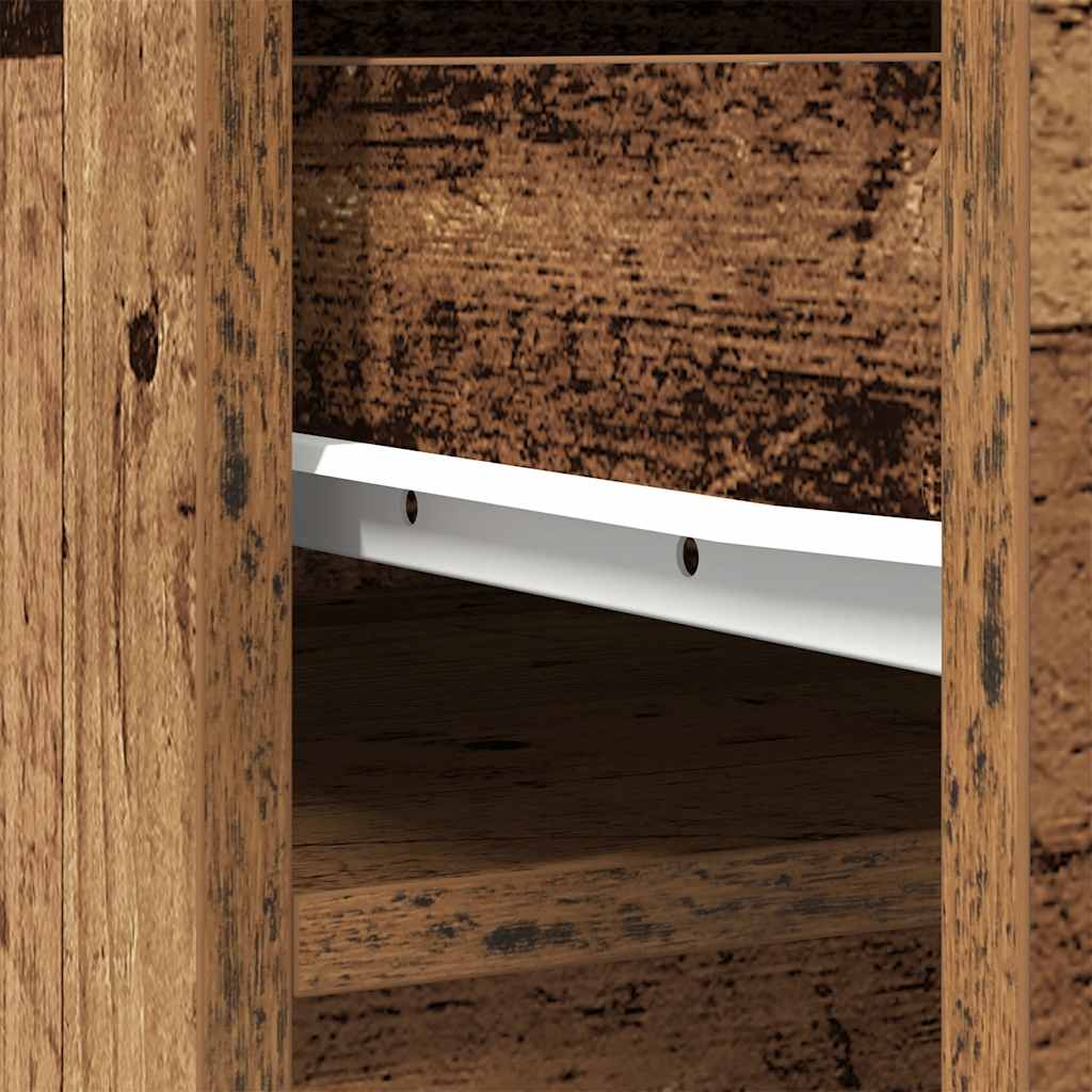 Highboard Altholz-Optik 37,5x35x180 cm Holzwerkstoff