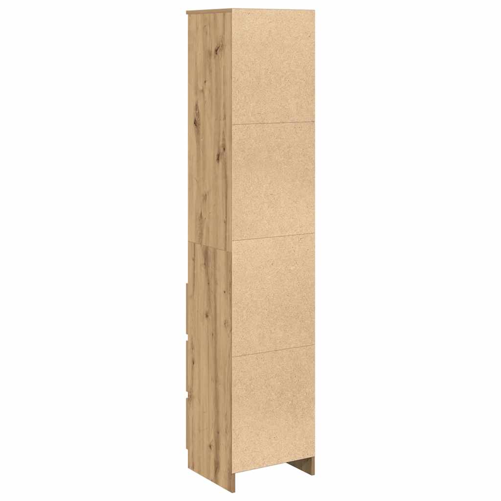 Highboard Artisan-Eiche 37,5x35x180 cm Holzwerkstoff